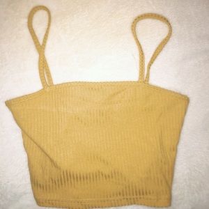 Yellow cropped cami.